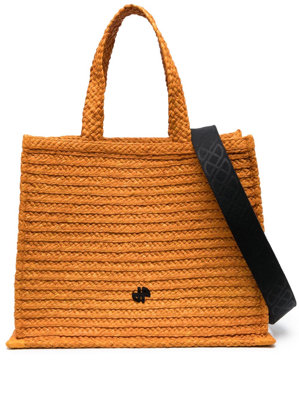 Patou Shopper aus Bast - Orange von Patou