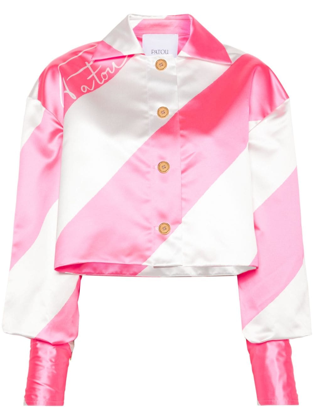 Patou Jacke mit diagonalen Streifen - Rosa von Patou