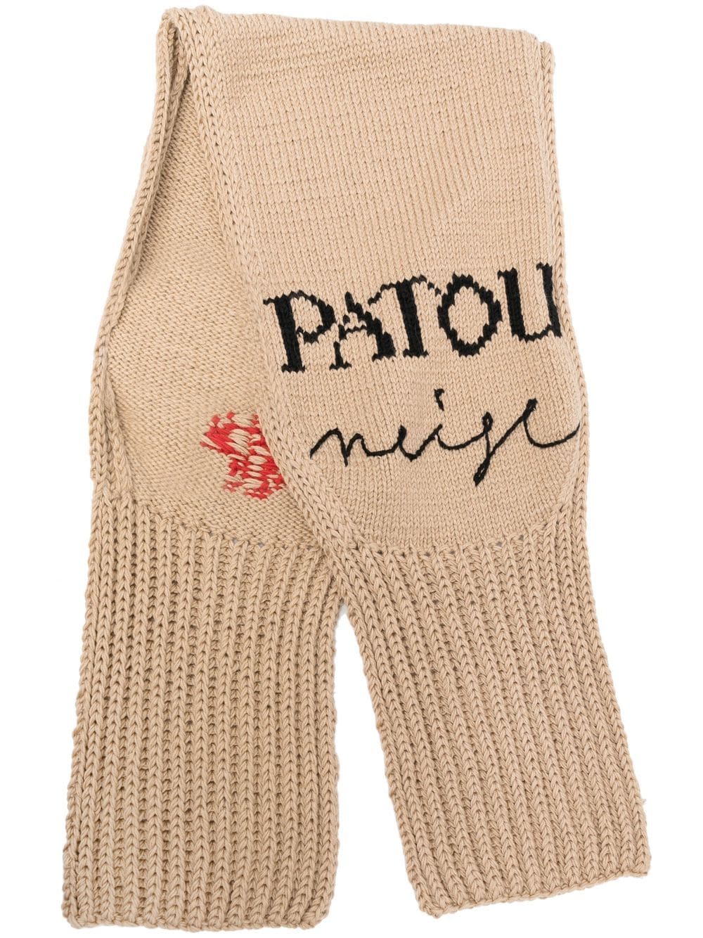 Patou Schal mit Logo-Print - Nude von Patou