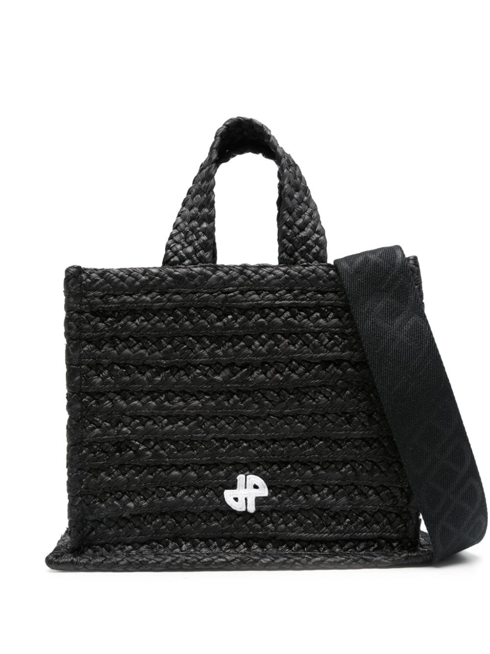 Patou Shopper aus Bast - Schwarz von Patou