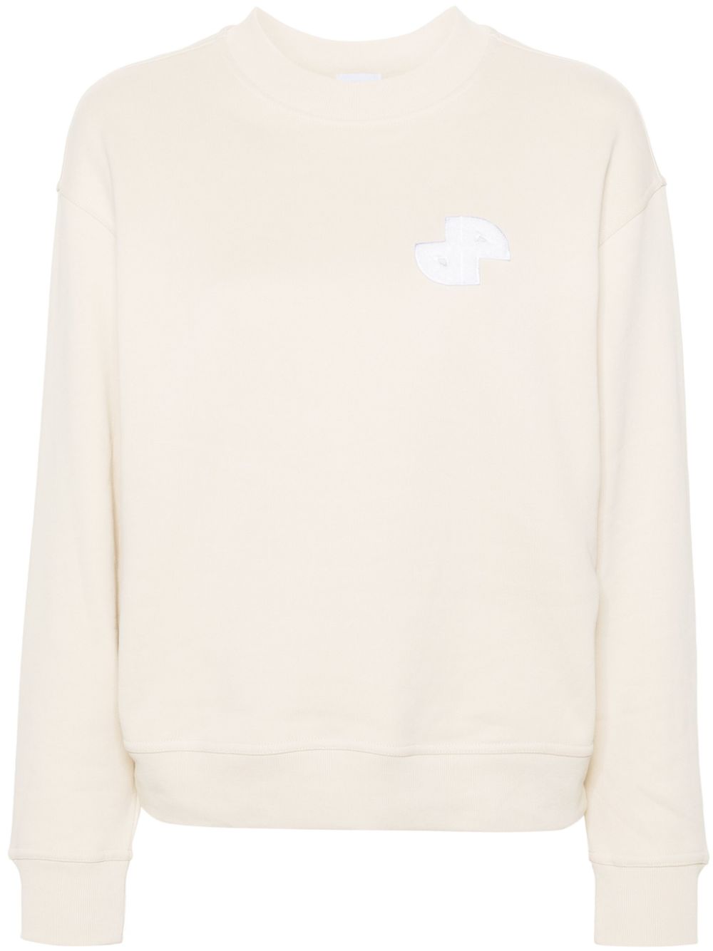 Patou Sweatshirt mit Logo-Patch - Nude von Patou