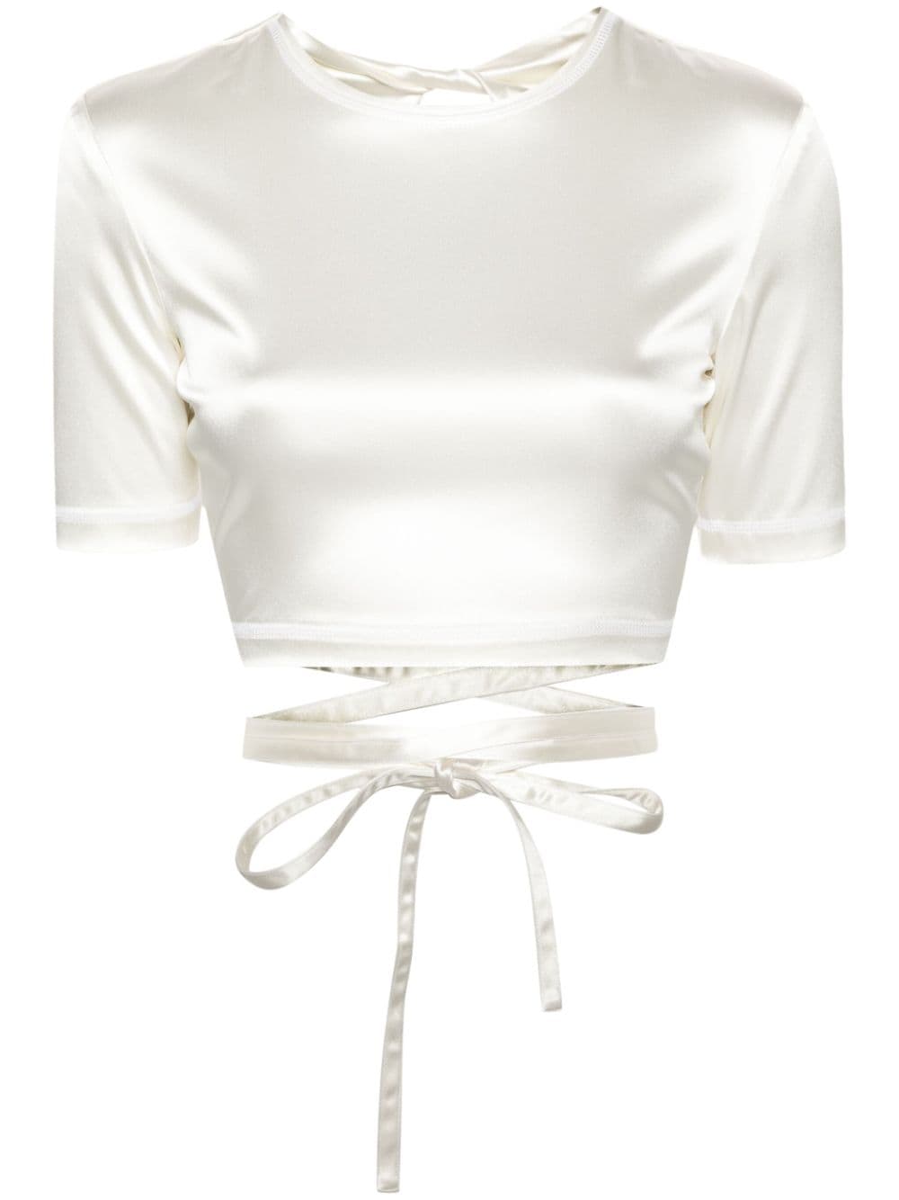 Patou T-Shirt mit offenem Rücken - Weiß von Patou