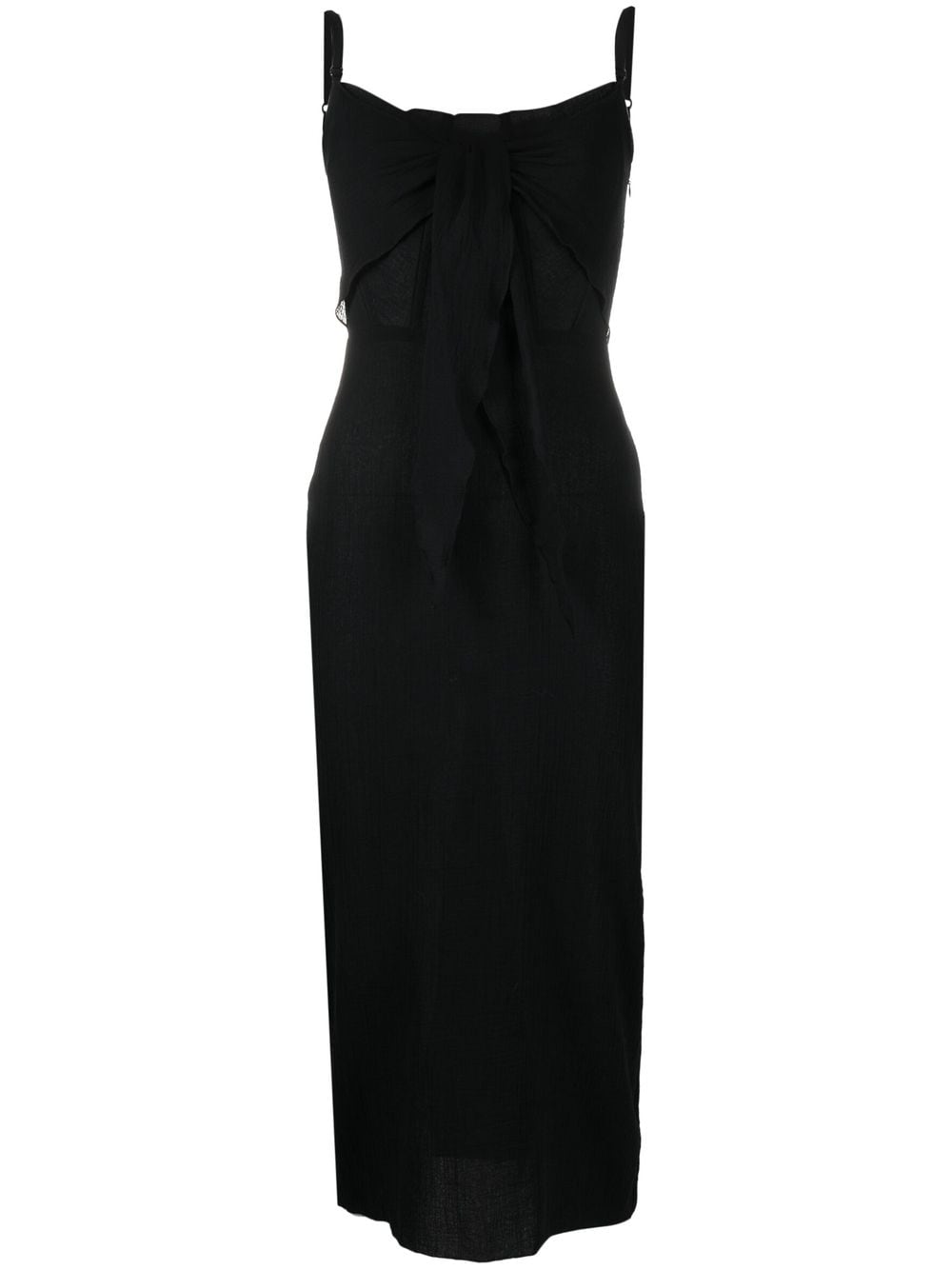 Patou Camisole-Kleid mit Corsage - Schwarz von Patou