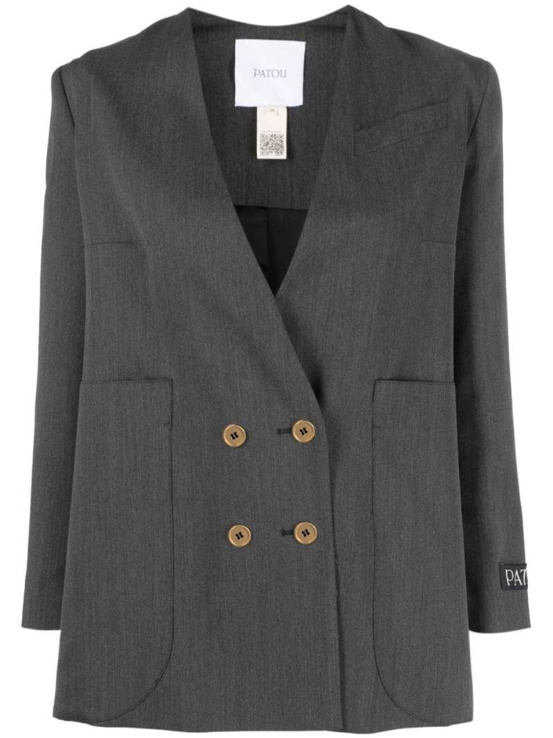 Patou Doppelreihiger Blazer - Grau von Patou