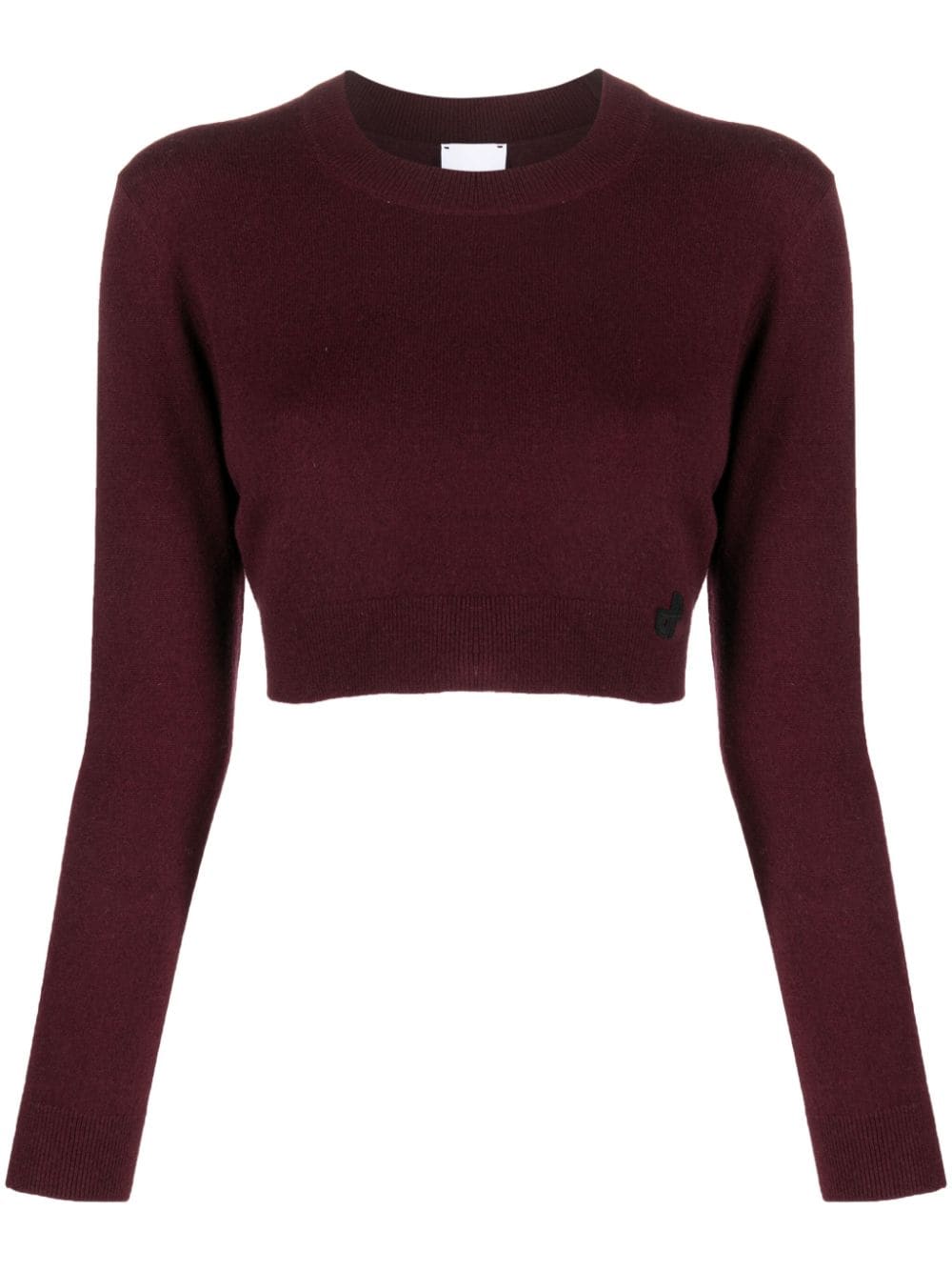 Patou Cropped-Pullover mit rundem Ausschnitt - Rot von Patou