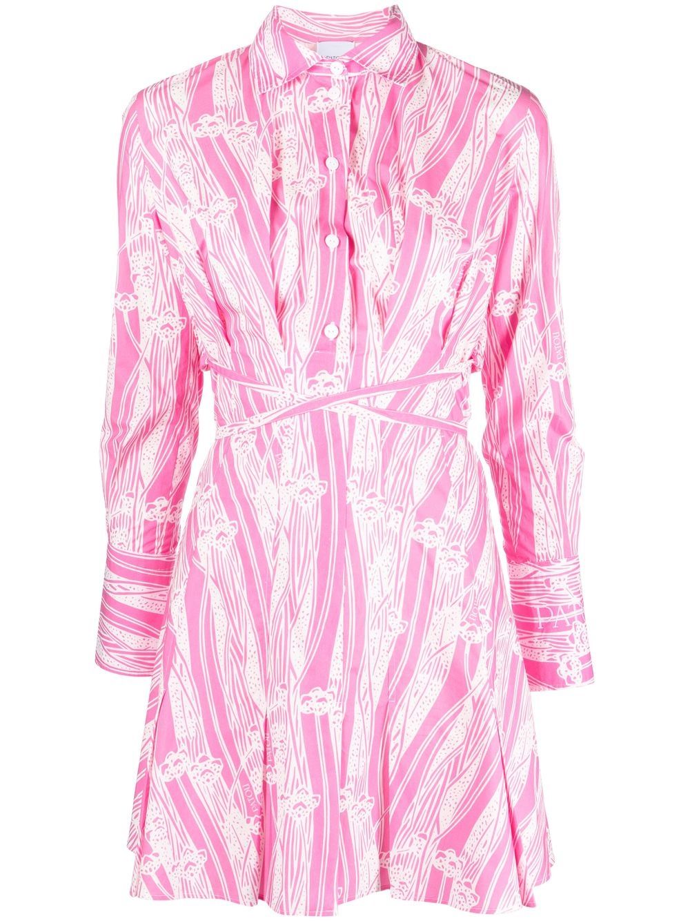 Patou Hemdkleid mit Print - Rosa von Patou