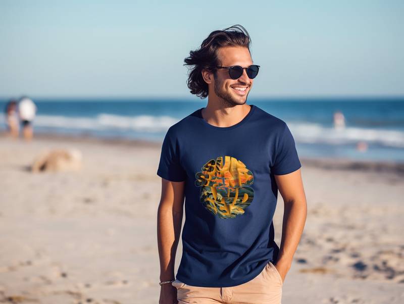 Sommer Shirt "Sun Sand & Sea", Bequemes Unisex T-Shirt, Tolles Geschenk Für Männer Und Frauen von PatrickSchroederArt