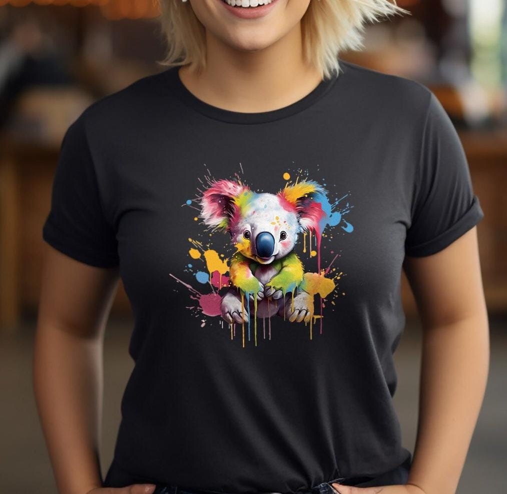 Trendy Koala T-Shirt - Tier Print Unisex Shirt Sommer Outfit Für Männer Und Frauen Geschenk Freunde Familie von PatrickSchroederArt