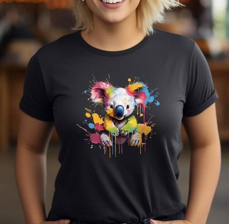 Trendy Koala T-Shirt - Tier Print Unisex Shirt Sommer Outfit Für Männer Und Frauen Geschenk Freunde Familie von PatrickSchroederArt