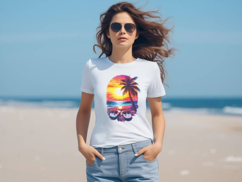 Unisex Shirt "Strand Flip Flops", Strand T-Shirt, in Vielen Farben Und Größen, Sommer Geschenk von PatrickSchroederArt