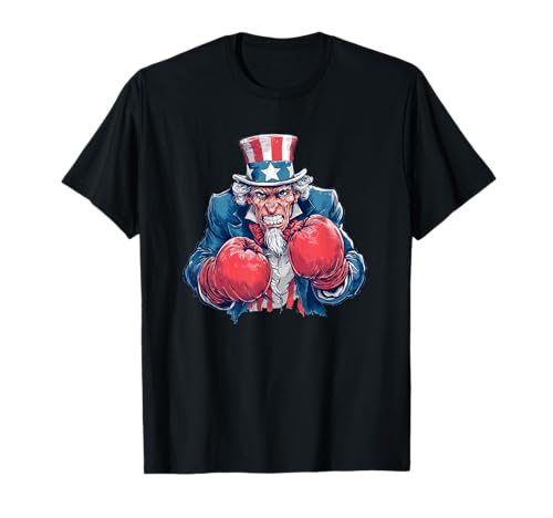 Lustiges Sam mit Boxhandschuhen Kostüm für Erwachsene und Kinder T-Shirt Lustiges Sam mit Boxhandschuhen Kostüm für Erwachsene und Kinder T-Shirt von Patriotic Boxing Outfit