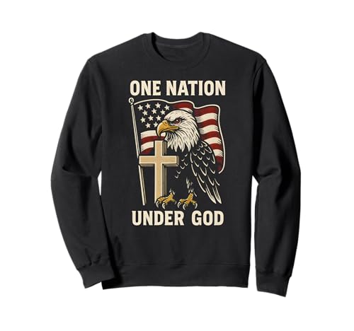 Patriotic One Nation Under God Vintage Herren Christian Faith Sweatshirt Patriotic One Nation Under God Vintage Herren Christian Faith Sweatshirt von Patriotic Christian Faith Apparel