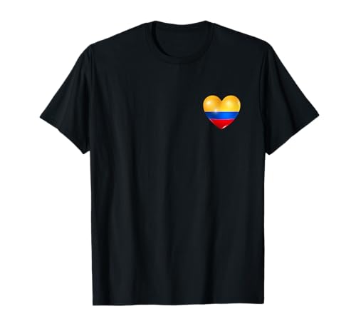 Kolumbien Flagge Herz Stolz Shirt Männer Frauen Kinder T-Shirt von Patriotic Colombia Passion Shirt