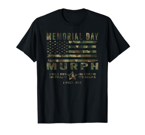 Murph Challenge Memorial Day Workout Gym US patriotische Männer T-Shirt von Patriotic Fitness WOD Apparel