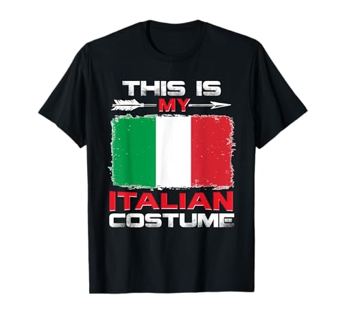 Patriotic Italian Proud Costumes - Italienisches Kostüm Italien T-Shirt für Erwachsene, Kinder, Italien-Fans - Unisex - Schwarz - Klein (EU) von Patriotic Italian Proud Costumes