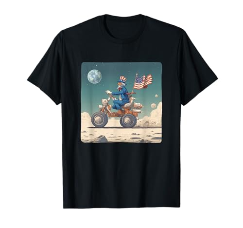 Fun Moon Drive mit Fahrzeug Kostüm für Jungen und Mädchen T-Shirt von Patriotic Moon Vehicle Outfit