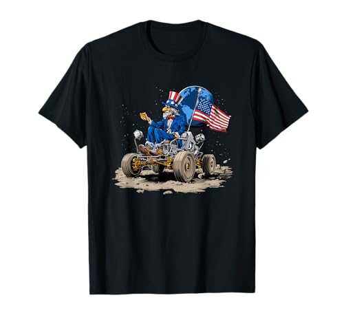 Lustiger Moon Rover mit patriotischen US-Farben für Jungen und Mädchen T-Shirt Lustiger Moon Rover mit patriotischen US-Farben für Jungen und Mädchen T-Shirt von Patriotic Moon Vehicle Outfit