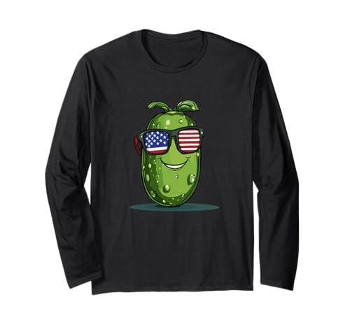 Patriotisches Pickle-Kostüm für Jungen und Mädchen Langarmshirt von Patriotic Pickle Outfit