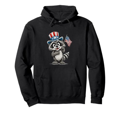 Süßes Waschbär-Kostüm für US-Erwachsene und Kinder Pullover Hoodie Süßes Waschbär-Kostüm für US-Erwachsene und Kinder Pullover Hoodie von Patriotic Raccoon Outfit