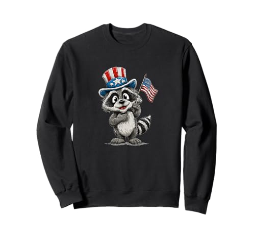 Süßes Waschbär-Kostüm für US-Erwachsene und Kinder Sweatshirt Süßes Waschbär-Kostüm für US-Erwachsene und Kinder Sweatshirt von Patriotic Raccoon Outfit