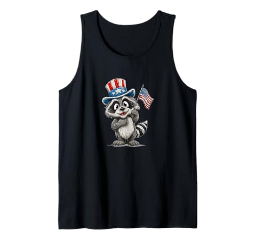 Süßes Waschbär-Kostüm für US-Erwachsene und Kinder Tank Top Süßes Waschbär-Kostüm für US-Erwachsene und Kinder Tank Top von Patriotic Raccoon Outfit