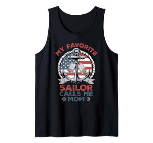 Mein Lieblingssegler nennt Mich Mama Tank Top Mein Lieblingssegler nennt Mich Mama Tank Top von Patriotic Sailor Family Pride Gear by NLTS