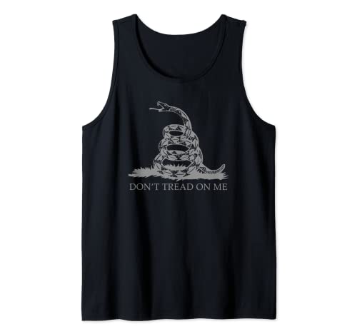 Don't' Tread On Me Shirts für Herren, Gadsden-Flagge, Grau Tank Top von Patriotic Shirts For Men 1776 American Flag