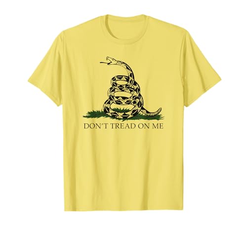 Don't' Tread On Me Shirts für Herren, Gadsden-Flagge, schwarze Schlange T-Shirt von Patriotic Shirts For Men 1776 American Flag