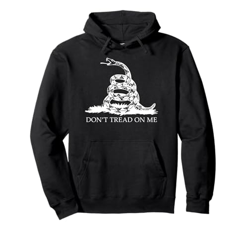 Don't' Tread On Me Shirts für Herren, Gadsden-Flagge, weiße Schlange Pullover Hoodie von Patriotic Shirts For Men 1776 American Flag
