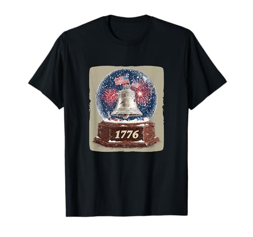 Hübsche Schneekugel im Freedom Look für Jungen und Mädchen T-Shirt von Patriotic Snow Globe