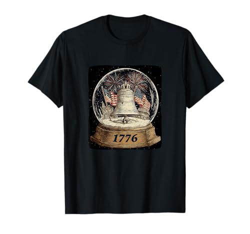 Tolle Schneekugel im US Style für Jungen und Mädchen T-Shirt von Patriotic Snow Globe