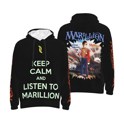 Patriredman Mar*ill*i*on Hoodie Ba*nd Weiches schwarzes Sweatshirt Langarm Freizeitpullover für Herren, Teenager, Jungen, Fans, Merch, Kleidung, Tops, Schwarz , M Patriredman Mar*ill*i*on Hoodie Ba*nd Weiches schwarzes Sweatshirt Langarm Freizeitpullover für Herren, Teenager, Jungen, Fans, Merch, Kleidung, Tops, Schwarz , M von Patriredman