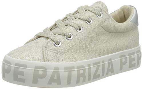 PATRIZIA PEPE PJ63.30Kinder Sneaker, Silver, 31 von Patrizia Pepe
