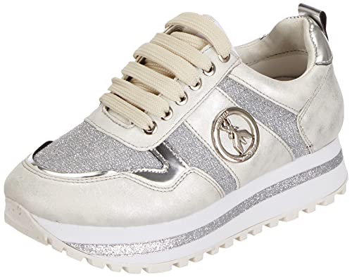 PATRIZIA PEPE PJ64.30Kinder Sneaker, Silver, 30 EU von Patrizia Pepe Kids