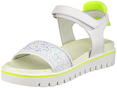 Patrizia Pepe Kids PPJ70.10 Sandale, White+YellowFluo, 28 EU von Patrizia Pepe Kids