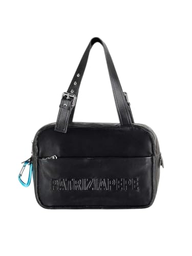 PATRIZIA PEPE Einkaufstasche aus Leder mit Relief-Logo Art. 2B0125L113F von Patrizia Pepe