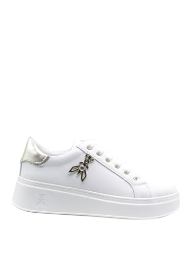 PATRIZIA PEPE Platform Sneakers für Damen - Weiß Modell PJ303 PJ303 Leder, Weiß, 40 EU von Patrizia Pepe
