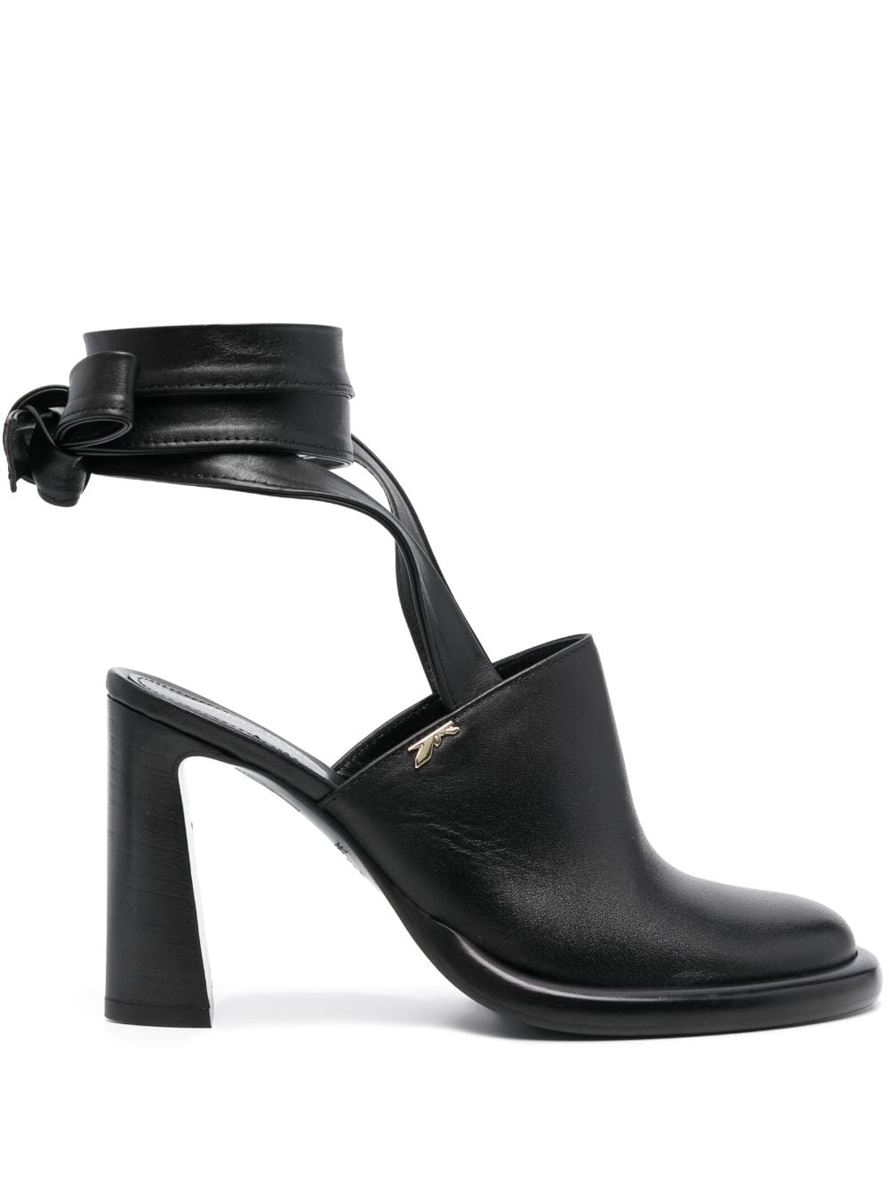 Patrizia Pepe Mules aus Leder 95mm - Schwarz von Patrizia Pepe