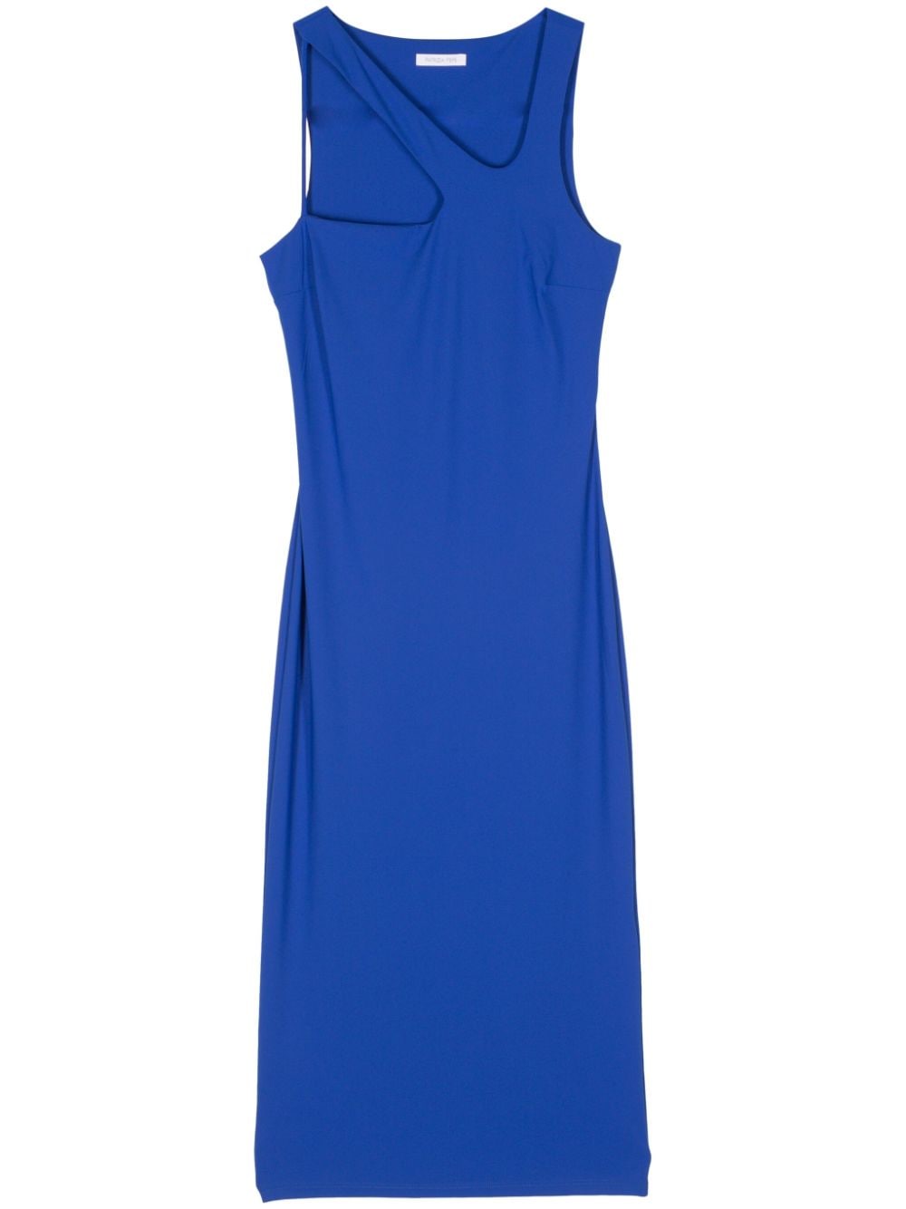 Patrizia Pepe Asymmetrisches Essential Maxikleid - Blau von Patrizia Pepe