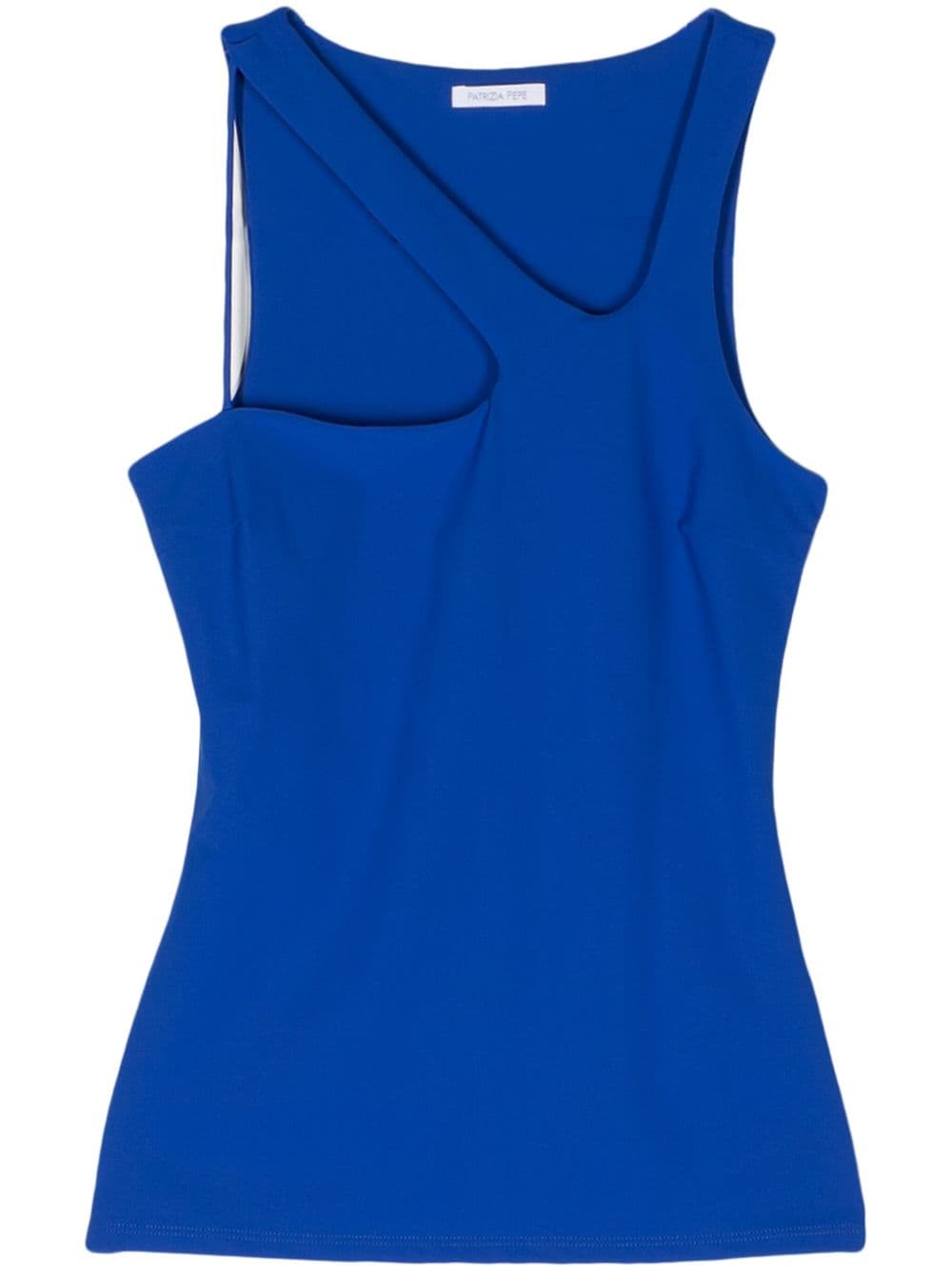 Patrizia Pepe Asymmetrisches Tanktop - Blau von Patrizia Pepe