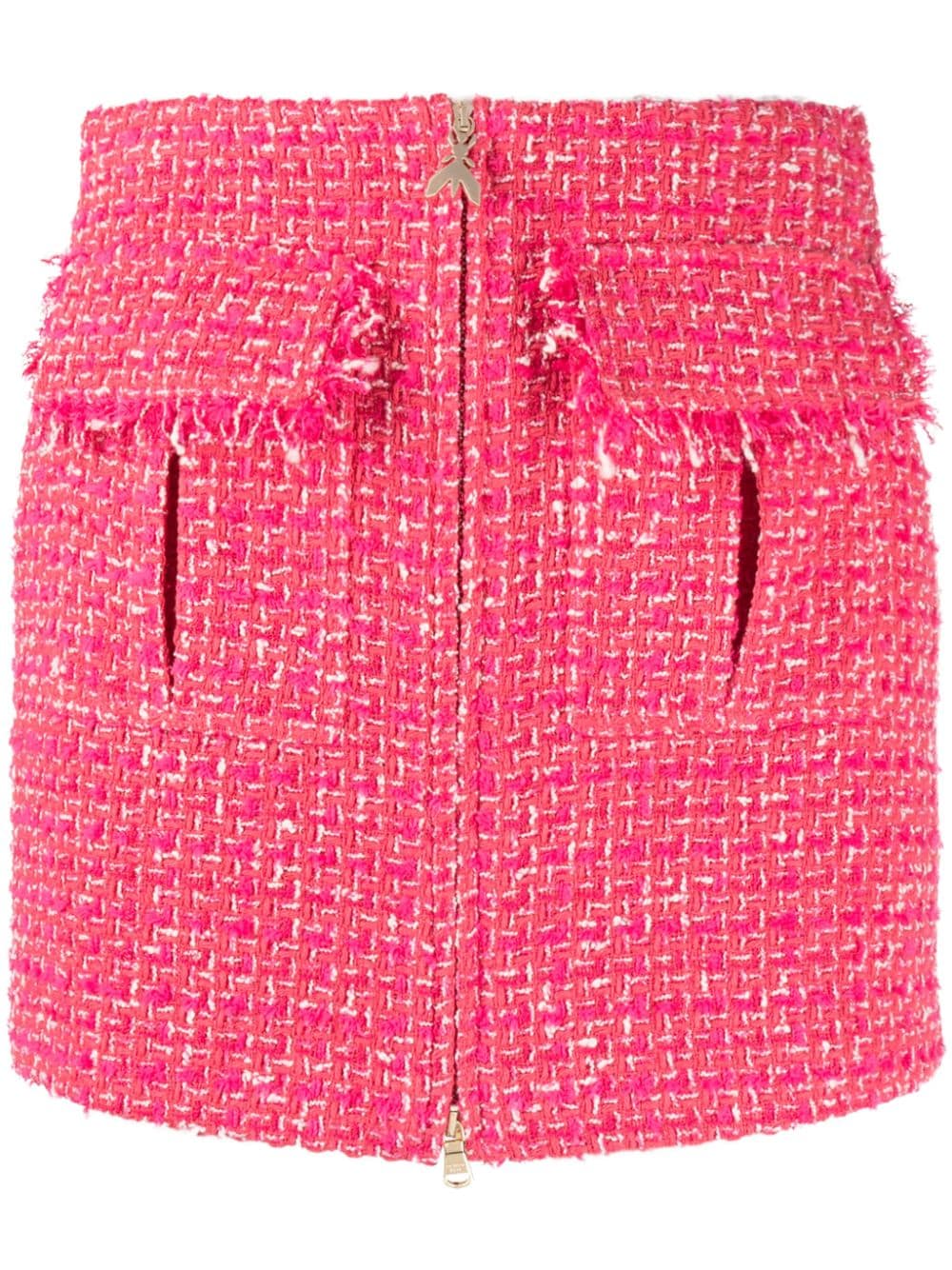 Patrizia Pepe Ausgefranster Tweed-Minirock - Rosa von Patrizia Pepe