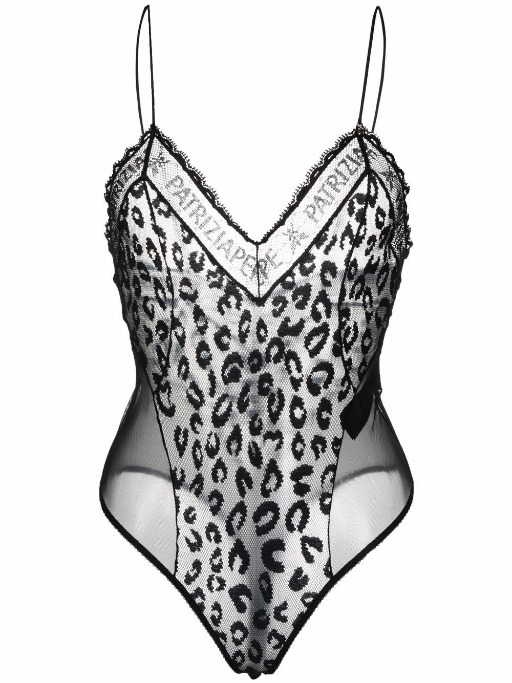 Patrizia Pepe Body mit Leoparden-Print - Schwarz von Patrizia Pepe