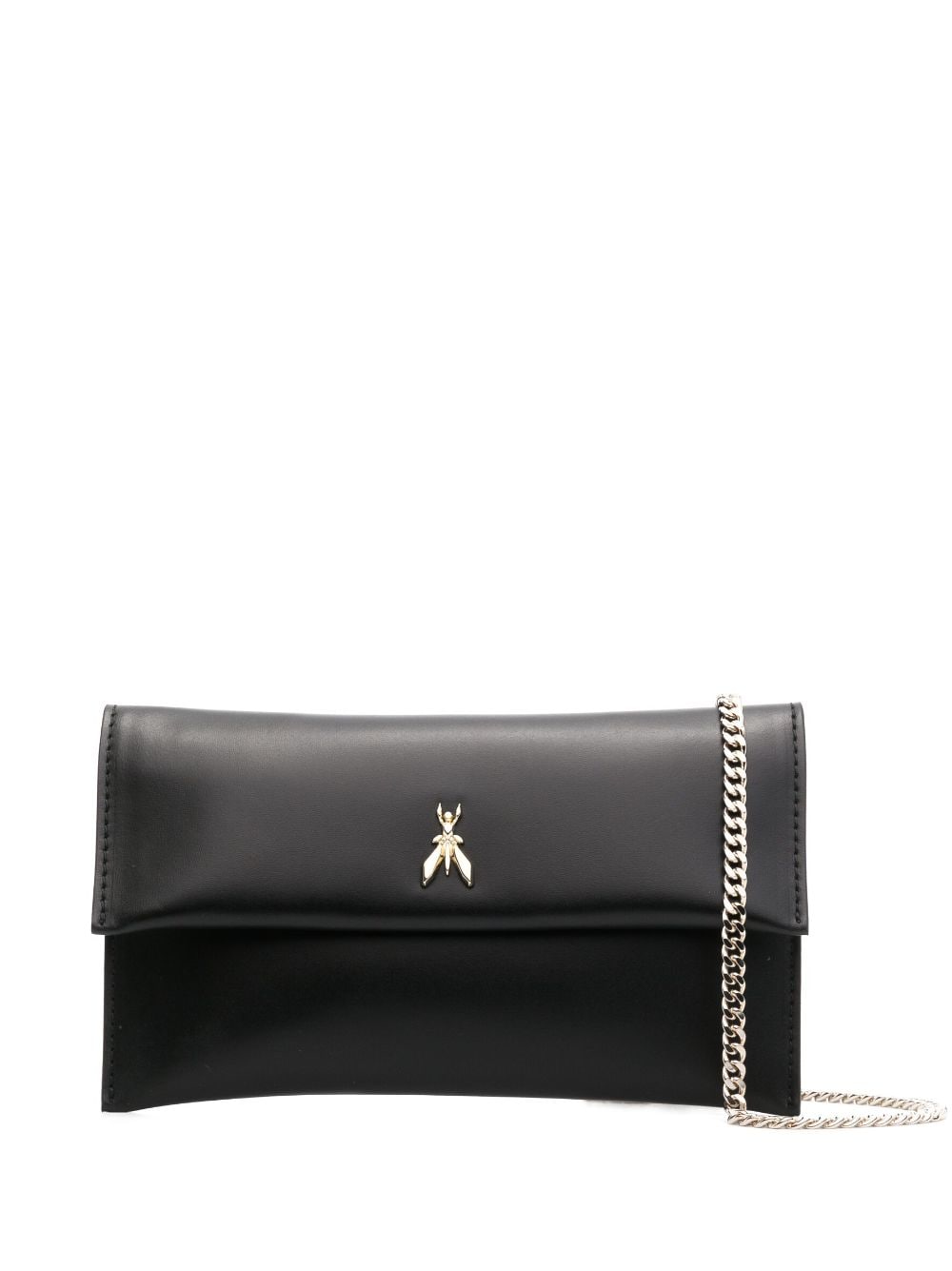 Patrizia Pepe Clutch mit Logo-Schild - Schwarz von Patrizia Pepe