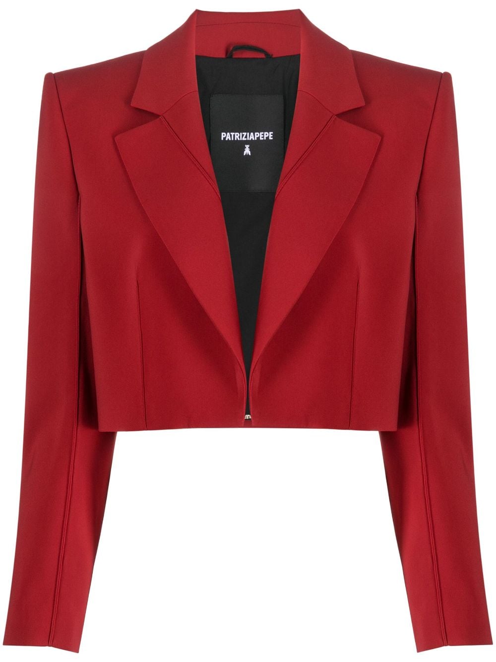 Patrizia Pepe Einreihiger Cropped-Blazer - Rot von Patrizia Pepe