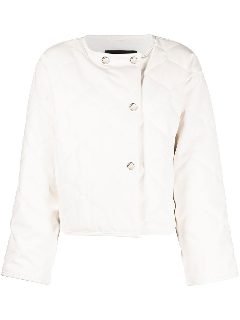 Patrizia Pepe Gesteppte Cropped-Jacke - Weiß von Patrizia Pepe