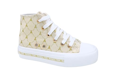 Patrizia Pepe Jungen Mädchen PJ257.27_31 Sneaker, Gold, EU Schmal von Patrizia Pepe