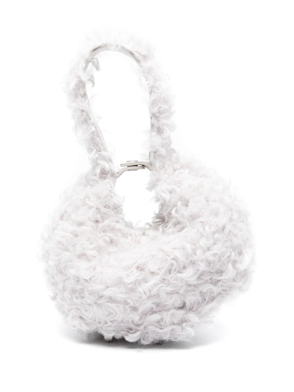 Patrizia Pepe Mini Shearling-Handtasche - Weiß von Patrizia Pepe