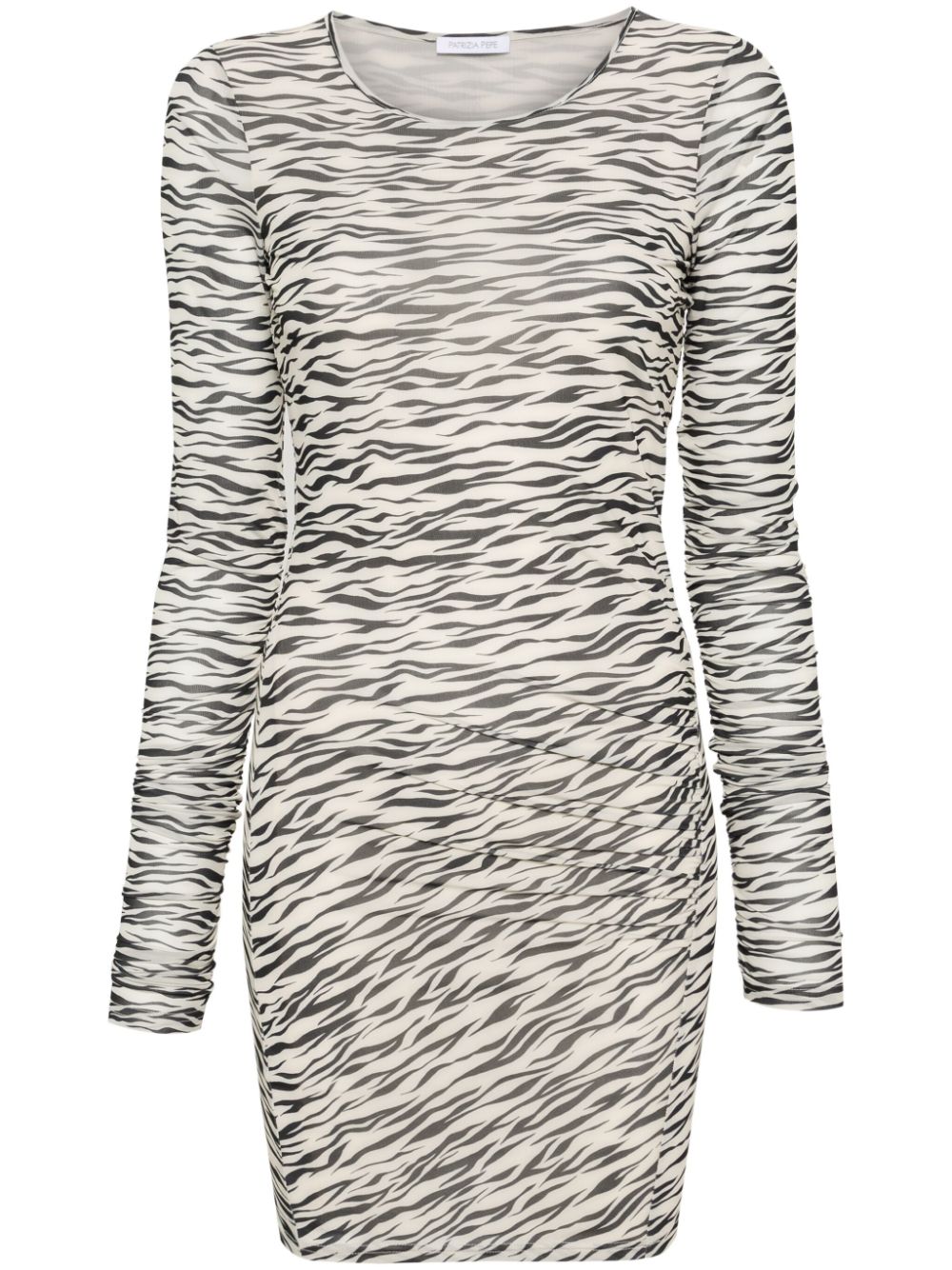 Patrizia Pepe Minikleid mit Zebra-Print - Nude von Patrizia Pepe