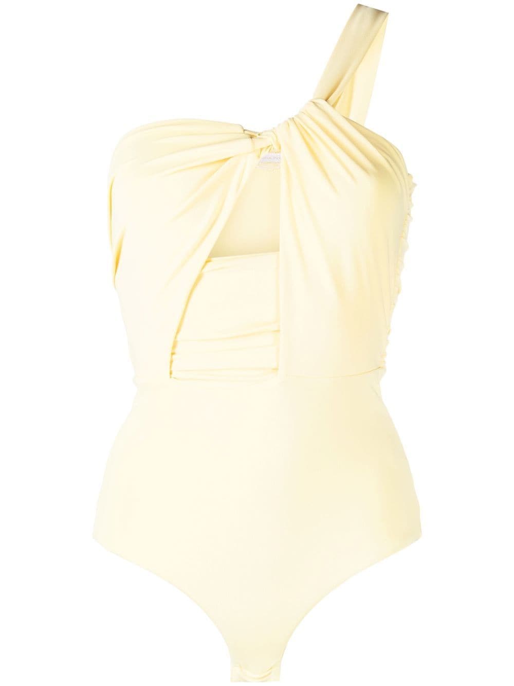 Patrizia Pepe One-Shoulder-Top - Gelb von Patrizia Pepe