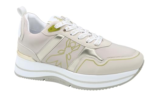 Patrizia Pepe PJ270.02 Sneaker, Off White, 37 EU Schmal von Patrizia Pepe